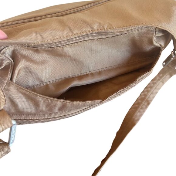 Travelon Khaki Tan Organizer Cross Body Shoulder Bag - Picture 5 of 8